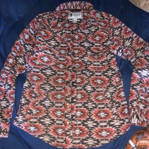 Outback trading co big shirt fleece button up